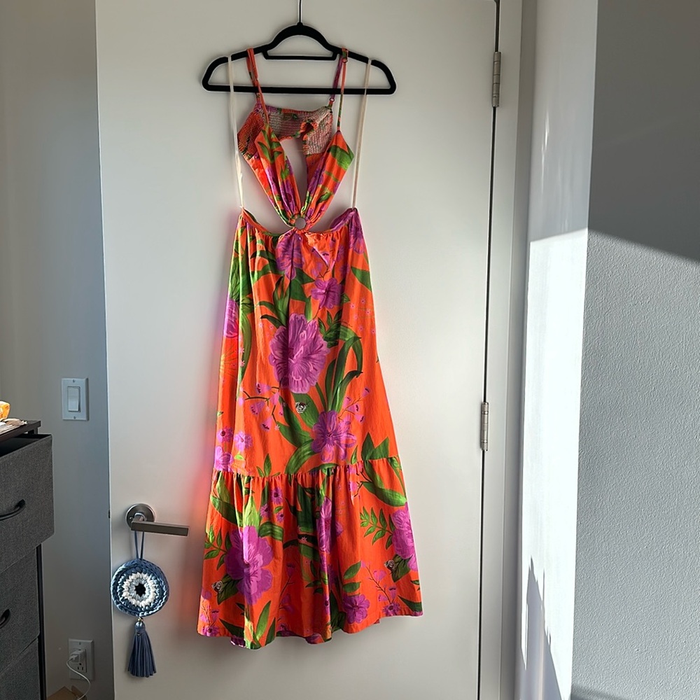 Farm Rio Orange long dress